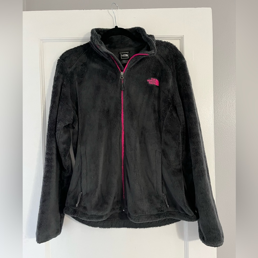 Grey and pink northface